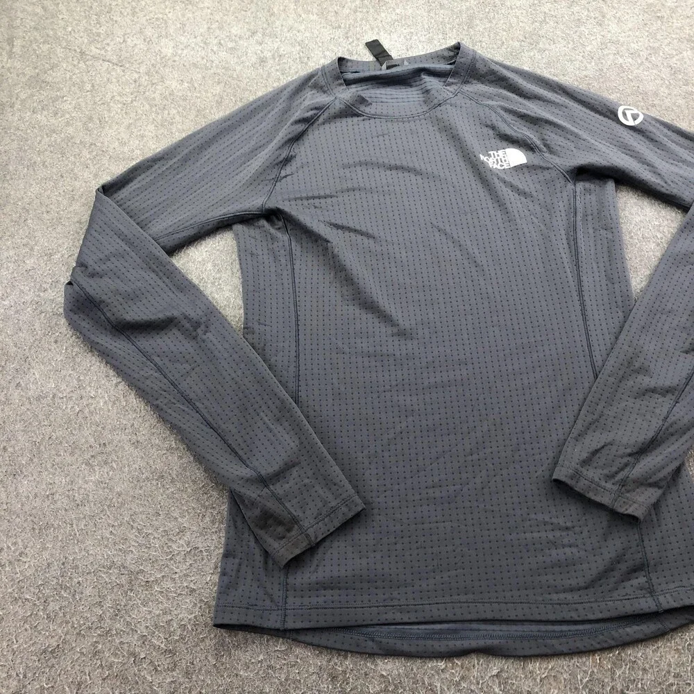 The North Face Shirt Mens Small Gray Long Sleeve Baselayer Top Performance